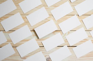 Kartvizitler boş. Renk arkaplan modeli. Düz Yat. metin için boşluk kopyala