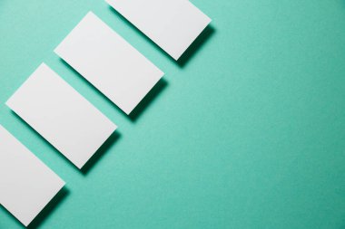 Kartvizitler boş. Renk arkaplan modeli. Düz Yat. metin için boşluk kopyala