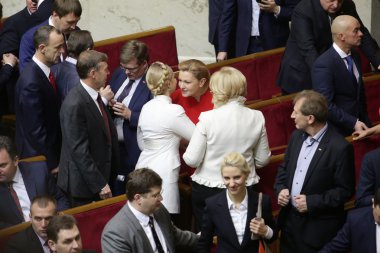 Yulia Timoşenko Ukrayna Parlamentosu 27 Kasım 2014 Kiev Ukrayna