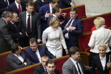 Yulia Timoşenko Ukrayna Parlamentosu 27 Kasım 2014 Kiev Ukrayna