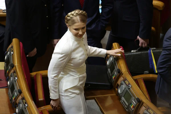 Yulia Tymoshenko no Parlamento ucraniano 27 Novembro 2014 Kiev Ucrânia — Fotografia de Stock