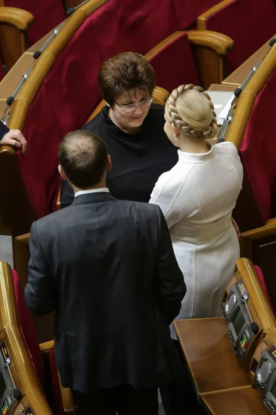 Yulia Tymoshenko en el Parlamento ucraniano 27 noviembre 2014 Kiev Ucrania —  Fotos de Stock