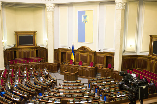 Зал заседаний Парламента Украины
.