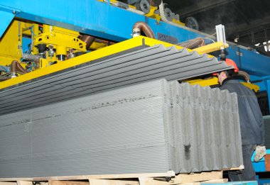 Üretim kayrak asbest malzeme