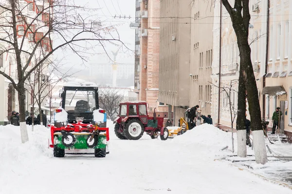 Tekerlekli yükleyici makine boşaltma kar