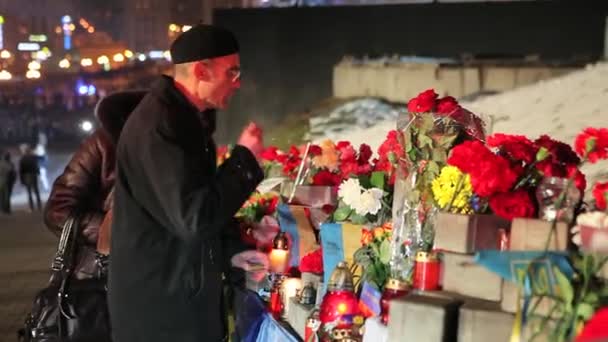 Ukrayna'da Hükümet karşıtı protesto — Stok video