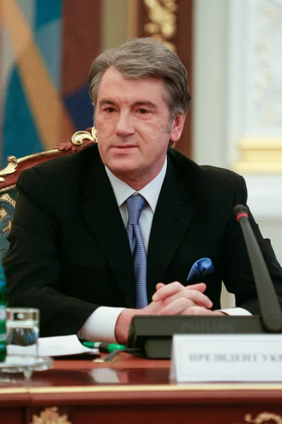 Виктор Ющенко - третий президент Украины (2005-2010 гг. — стоковое фото