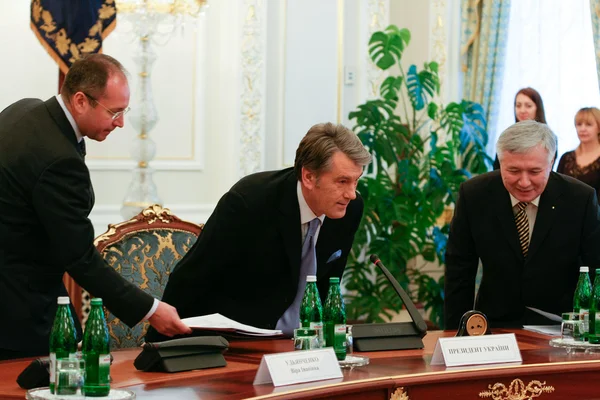 Виктор Ющенко - третий президент Украины (2005-2010 гг. — стоковое фото