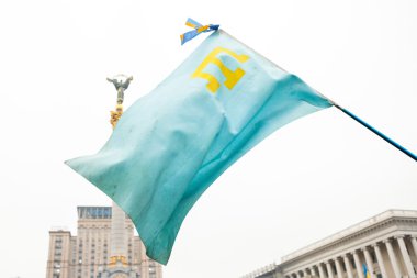 Crimean Tatar the national flag clipart