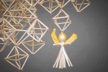 decoration angels from straw