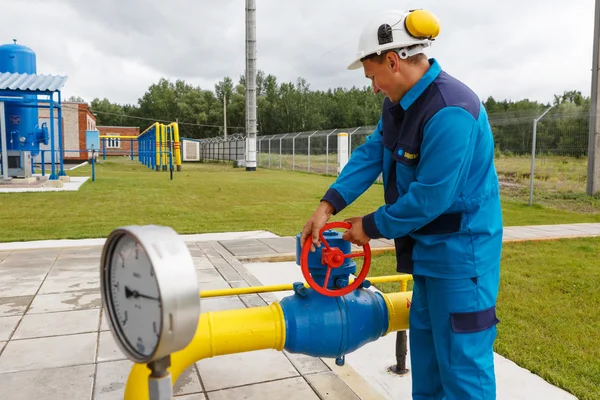 Equipamento de gasodutos — Fotografia de Stock