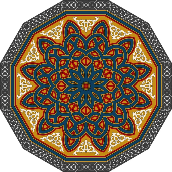 Ornament Pattern Vintage Decorative Elements Hand Drawn Background Islam Arabic — Stock Vector