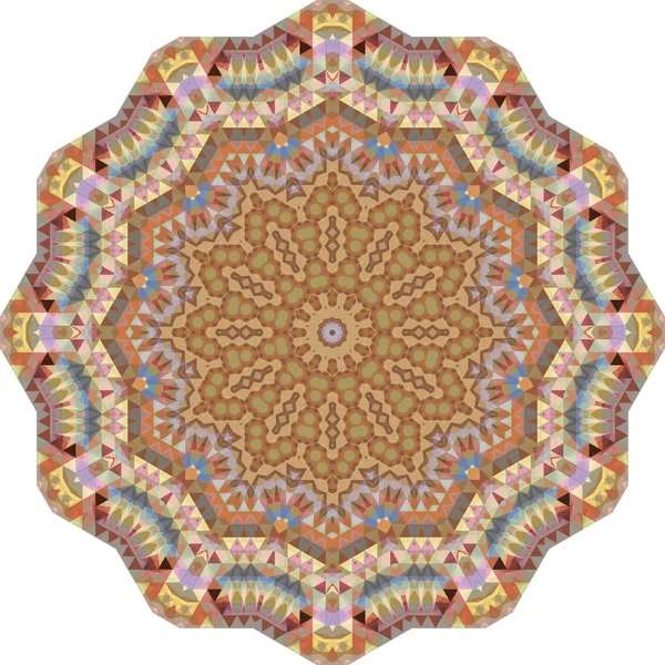 Dentelle ronde ornementale triangulaire — Image vectorielle