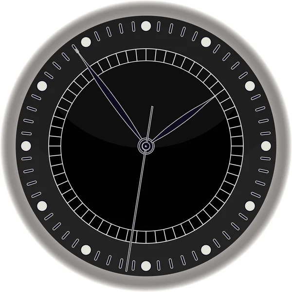 Wall clock isolated — Stock Vector