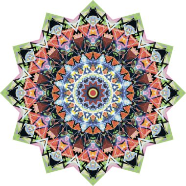 Üçgen süs yuvarlak dantel