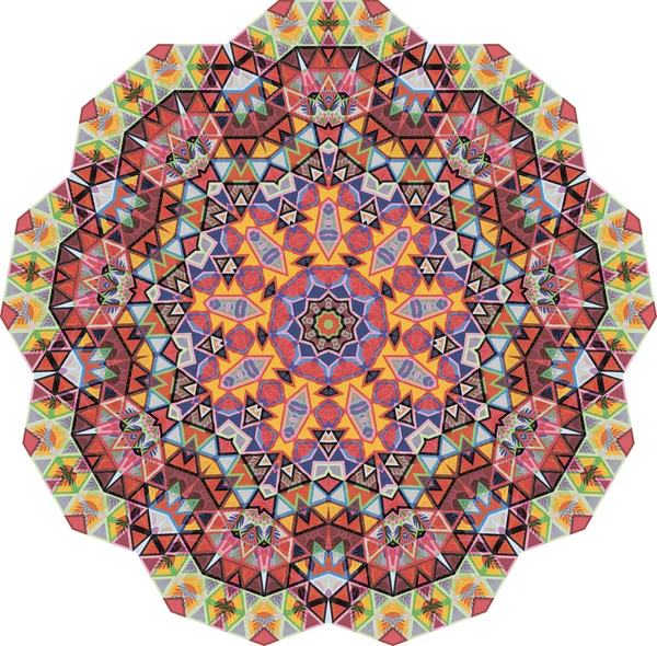 Encaje redondo ornamental triangular — Archivo Imágenes Vectoriales