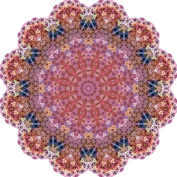 Encaje redondo ornamental triangular — Archivo Imágenes Vectoriales