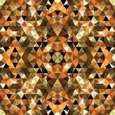 Üçgen mozaik turuncu arka plan