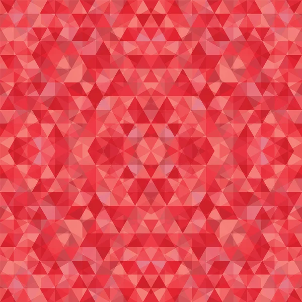 Dreieckiger roter Mosaikhintergrund — Stockvektor