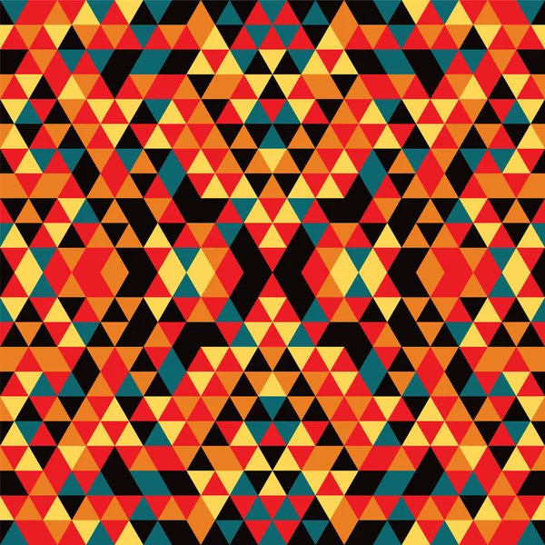 Fondo naranja mosaico triangular — Vector de stock