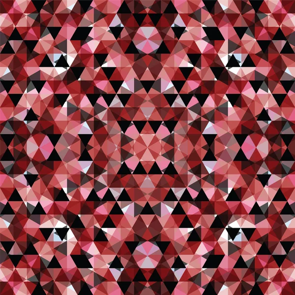 Triangular red mosaic background — Stock Vector
