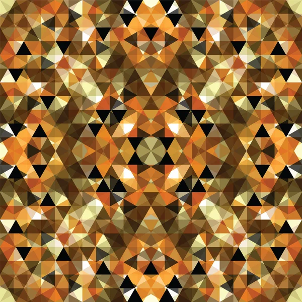 Triangolare mosaico sfondo arancione — Vettoriale Stock