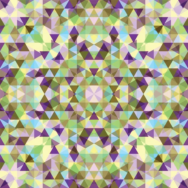 Trekantiga färgglad mosaik bakgrund — Stock vektor