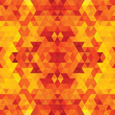 Üçgen mozaik turuncu arka plan
