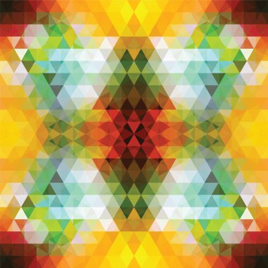 Üçgen renkli mozaik arka plan