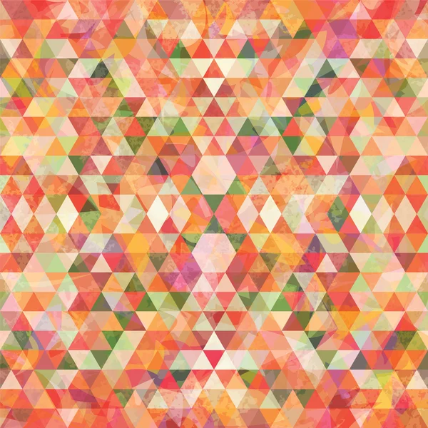 Fondo naranja mosaico triangular — Vector de stock