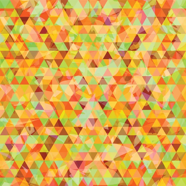 Dreieckigen Mosaik orange Hintergrund — Stockvektor