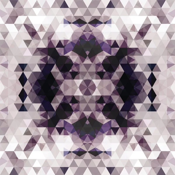 Latar belakang ungu mosaik segitiga - Stok Vektor