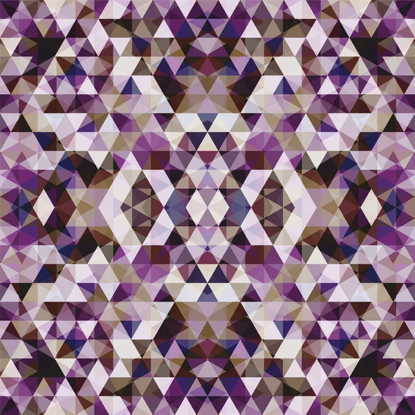 Triangular mosaic purple background — Stock Vector