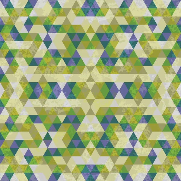 三角形的绿色马赛克背景 — 图库矢量图片