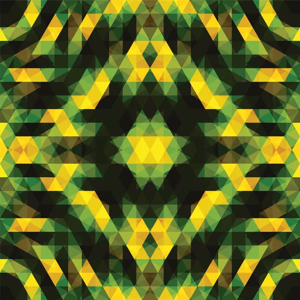 Triangular green mosaic background — Stock Vector