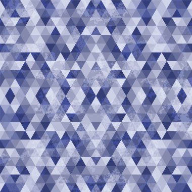 Üçgen mavi mozaik arka plan