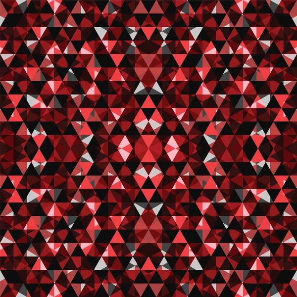 Fondo de mosaico rojo triangular — Vector de stock