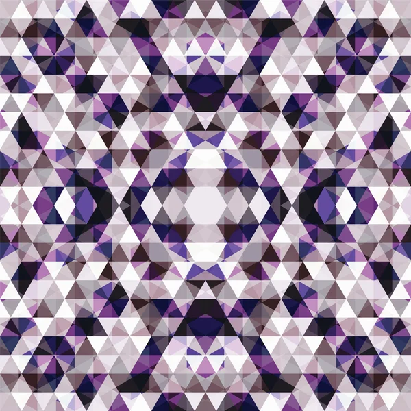 Triangular mosaic purple background — Stock Vector