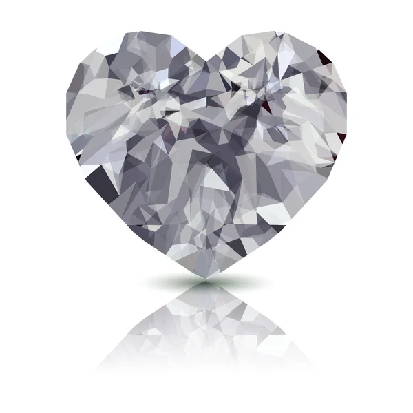 Διαμάντι σε σχήμα καρδιάς — Διανυσματικό Αρχείο