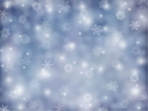 Blå julebakgrunn – stockvektor