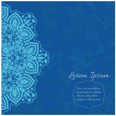 Zarif mavi dantel arka plan