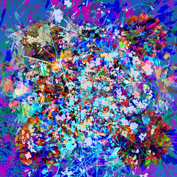 çiçekli grunge soyut arka plan