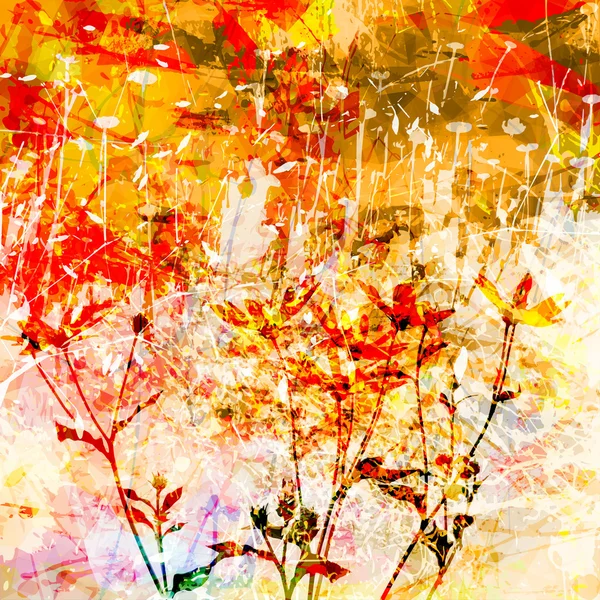 çiçekli grunge soyut arka plan