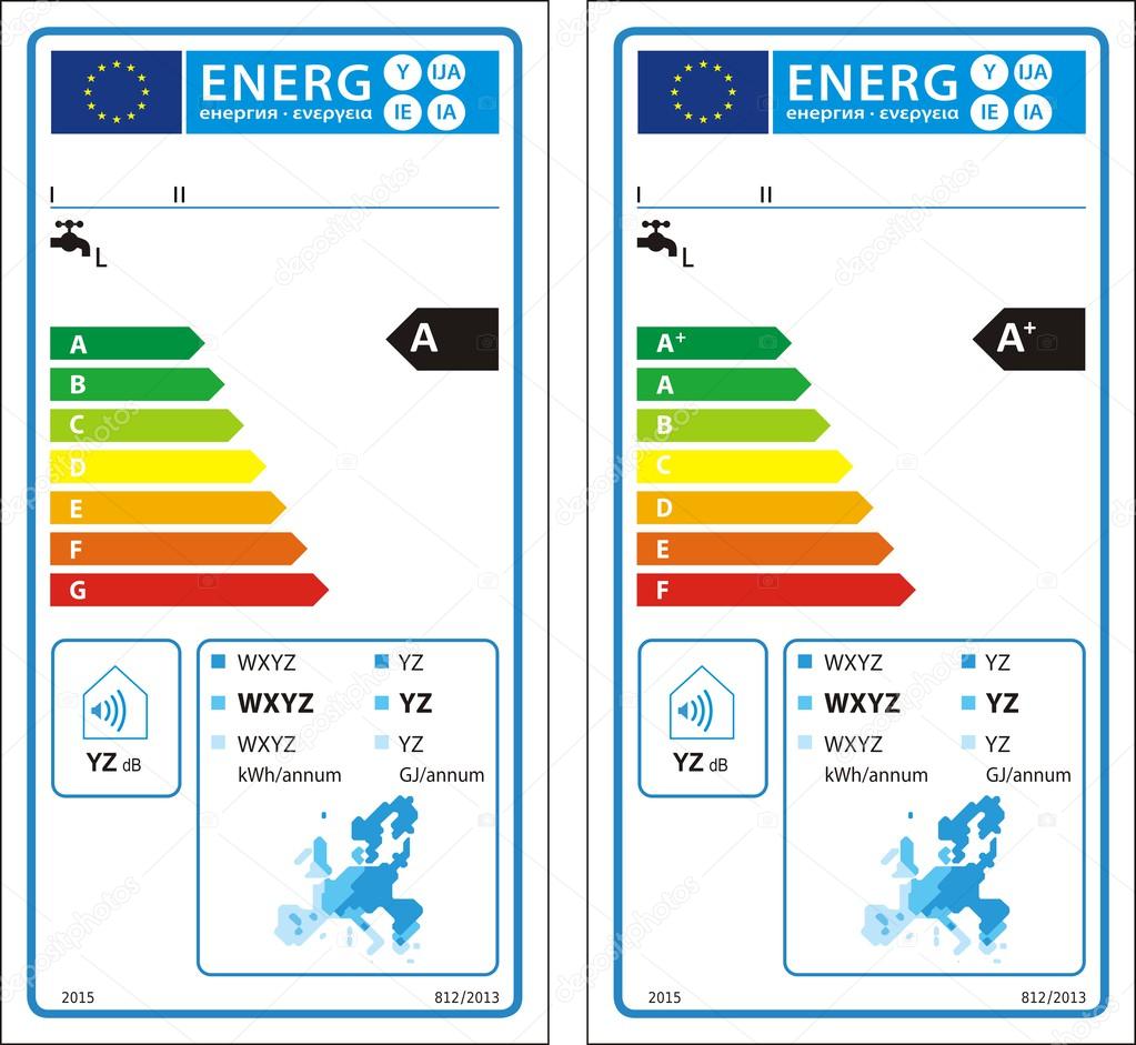 New energy rating graph label