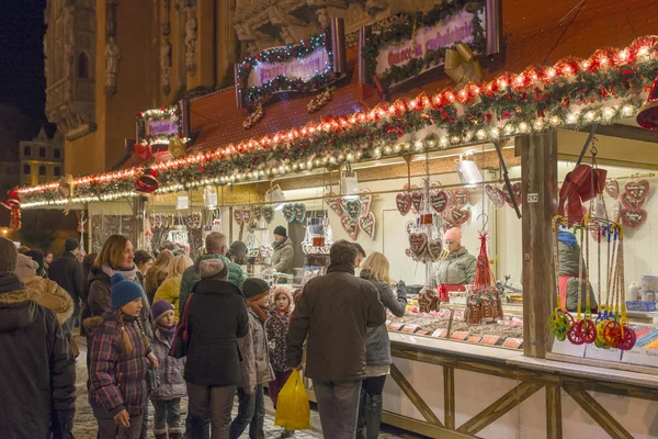 Χριστουγεννιάτικη αγορά στην Wroclaw, Πολωνία — Φωτογραφία Αρχείου