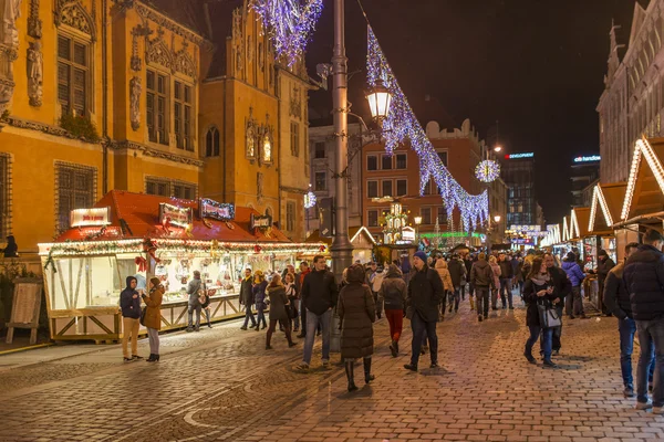 Christmas market in Wroclaw, Poland — Stock Photo, Image