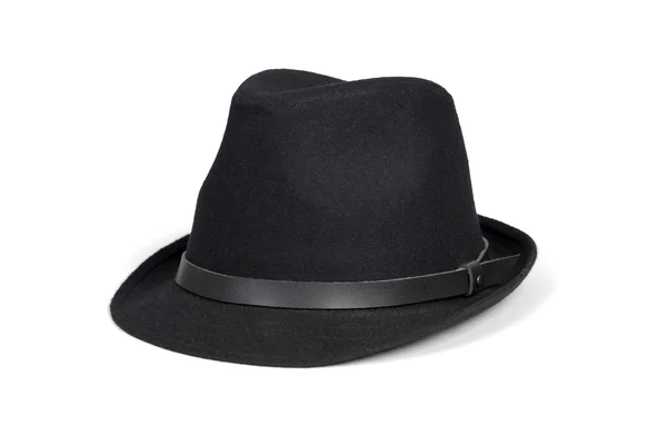 Chapéu de moda preto — Fotografia de Stock
