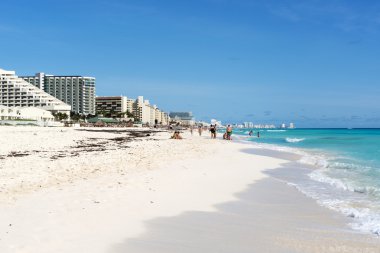 Bir görünümü güzel Beach Cancun, Meksika