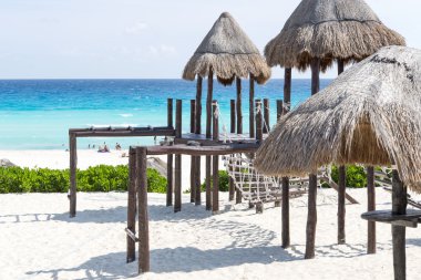 Bir görünümü güzel Beach Cancun, Meksika