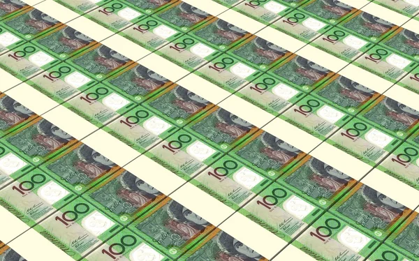 Billetes de dólar australiano apila fondo . —  Fotos de Stock